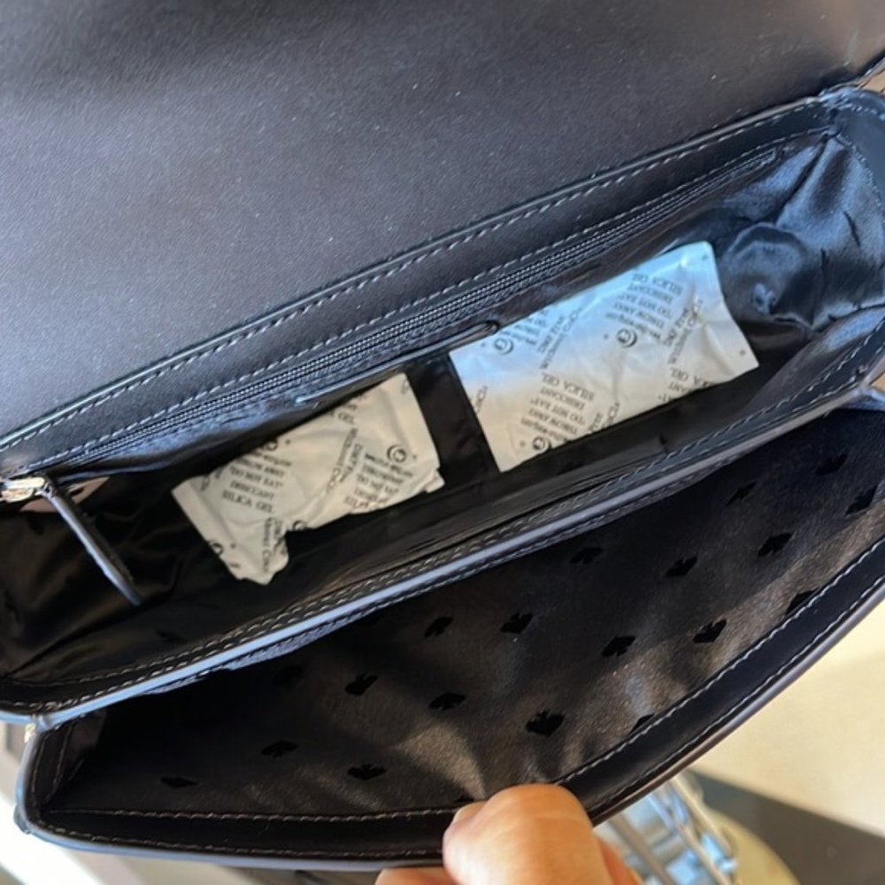 Kate Spade Flap Crossbody Smooth Leather Black - Picture 13 of 16
